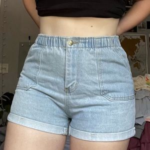 High-Waisted Mom Shorts
